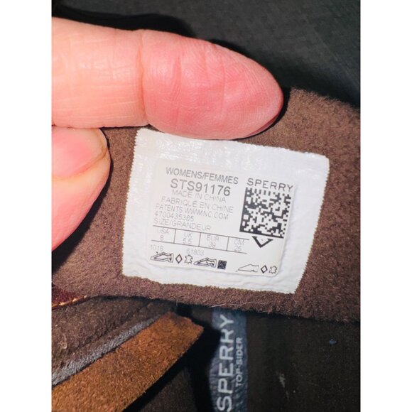 Sperry Top-Sider Women's Saltwater Boot Tan/Dark Brown Leather Size 8 Outdoors - Picture 5 of 9